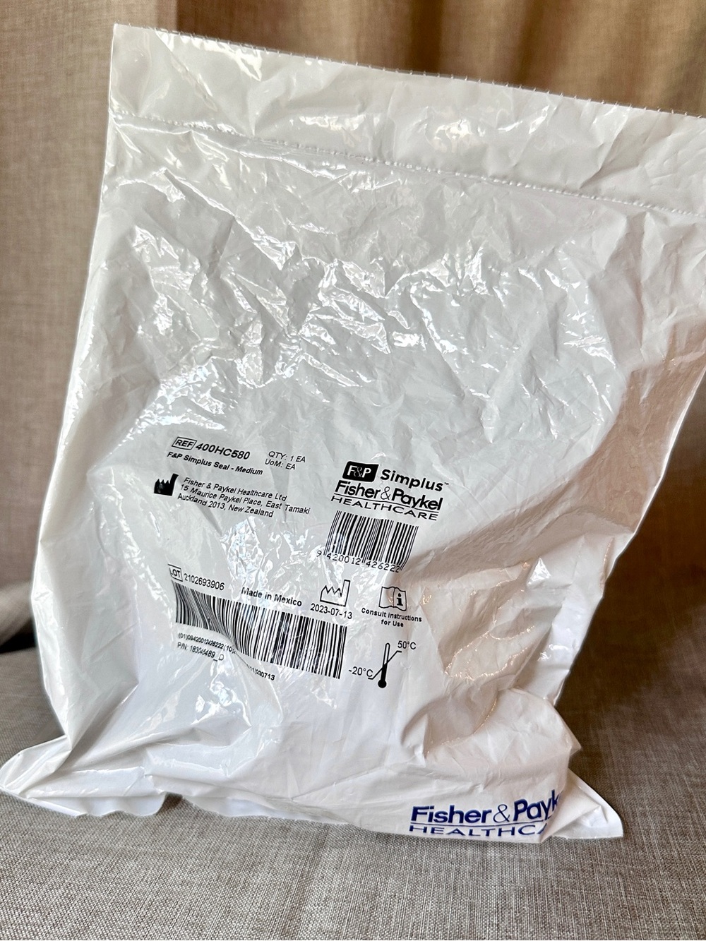 Fisher Paykel Simplus Headgear‎ Medium REF 400HC5830 New Sealed mask cushion